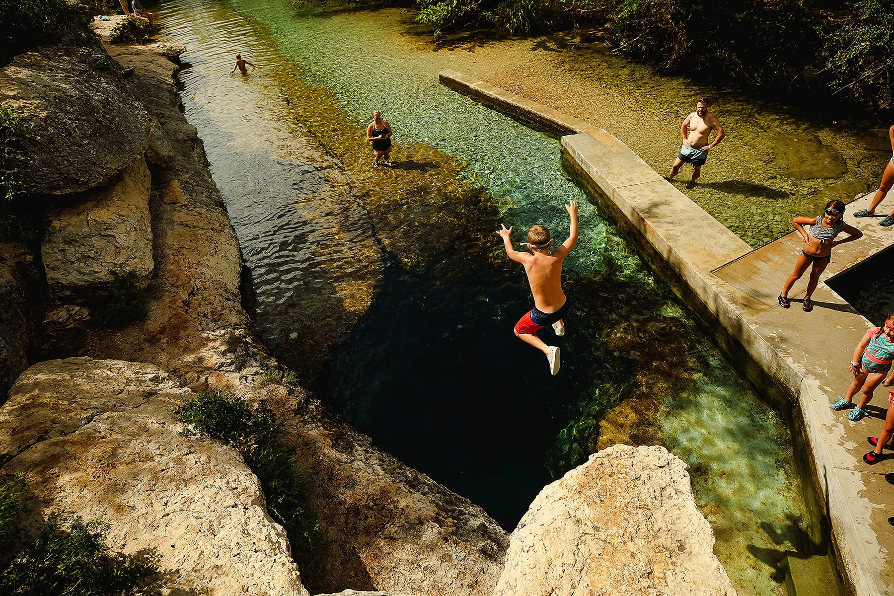 Take the Plunge into Jacob's Well in Wimberley, Texas