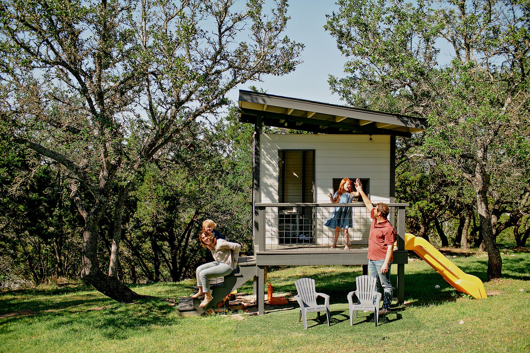 JR and Julie Nutt family in Dripping Springs, Texas