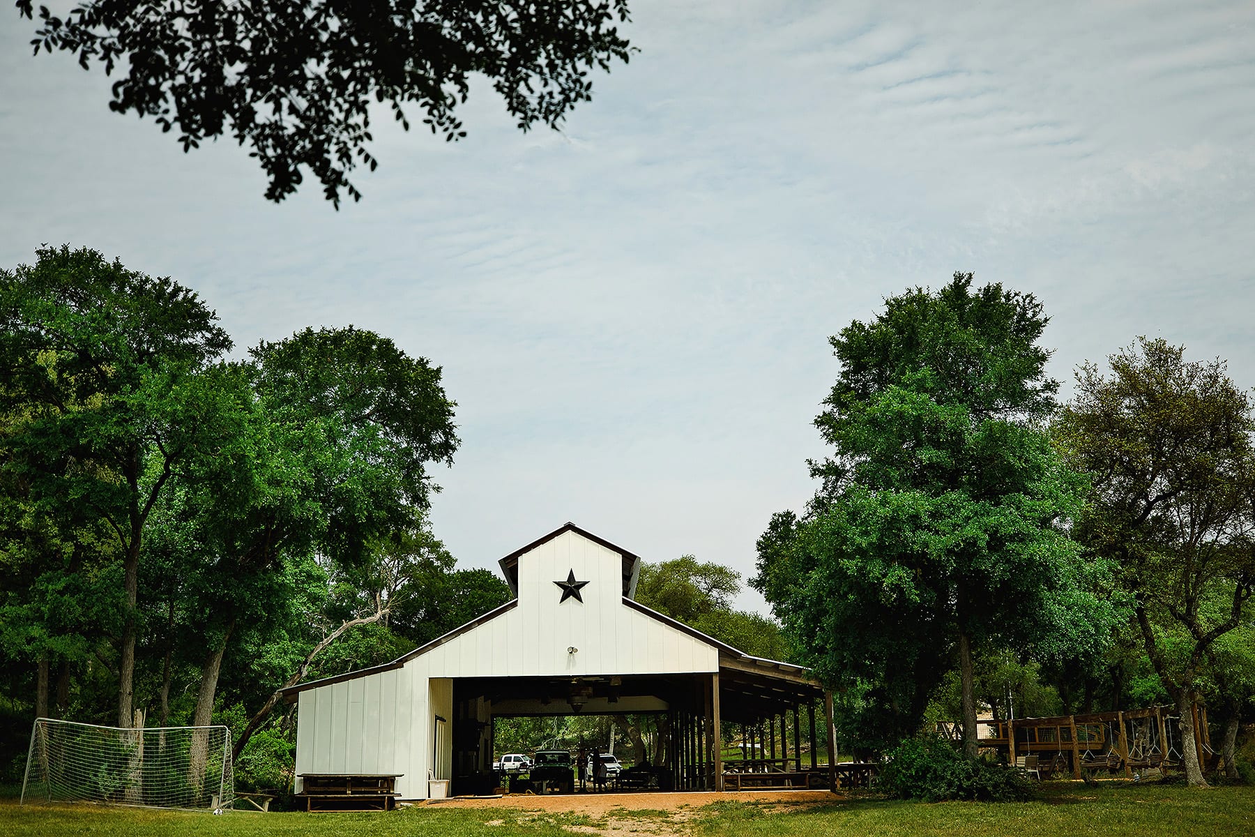 Wanderin Star Farms in Dripping Springs, Texas AirBNB vacation rental pavillion