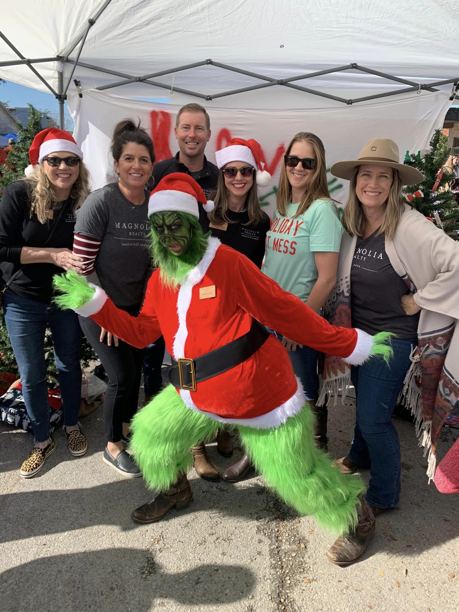 Magnolia Realty Austin Hill Country office with the Grinch