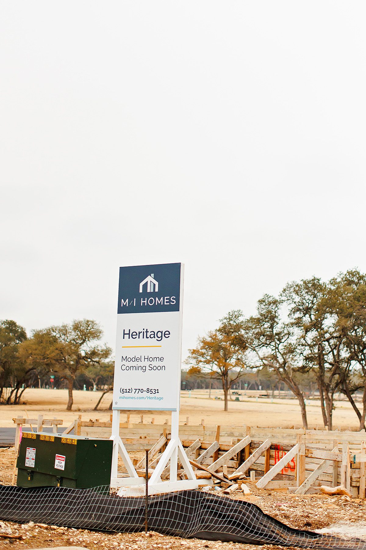 Heritage neighborhood Dripping Springs vacant lot M/I homes 