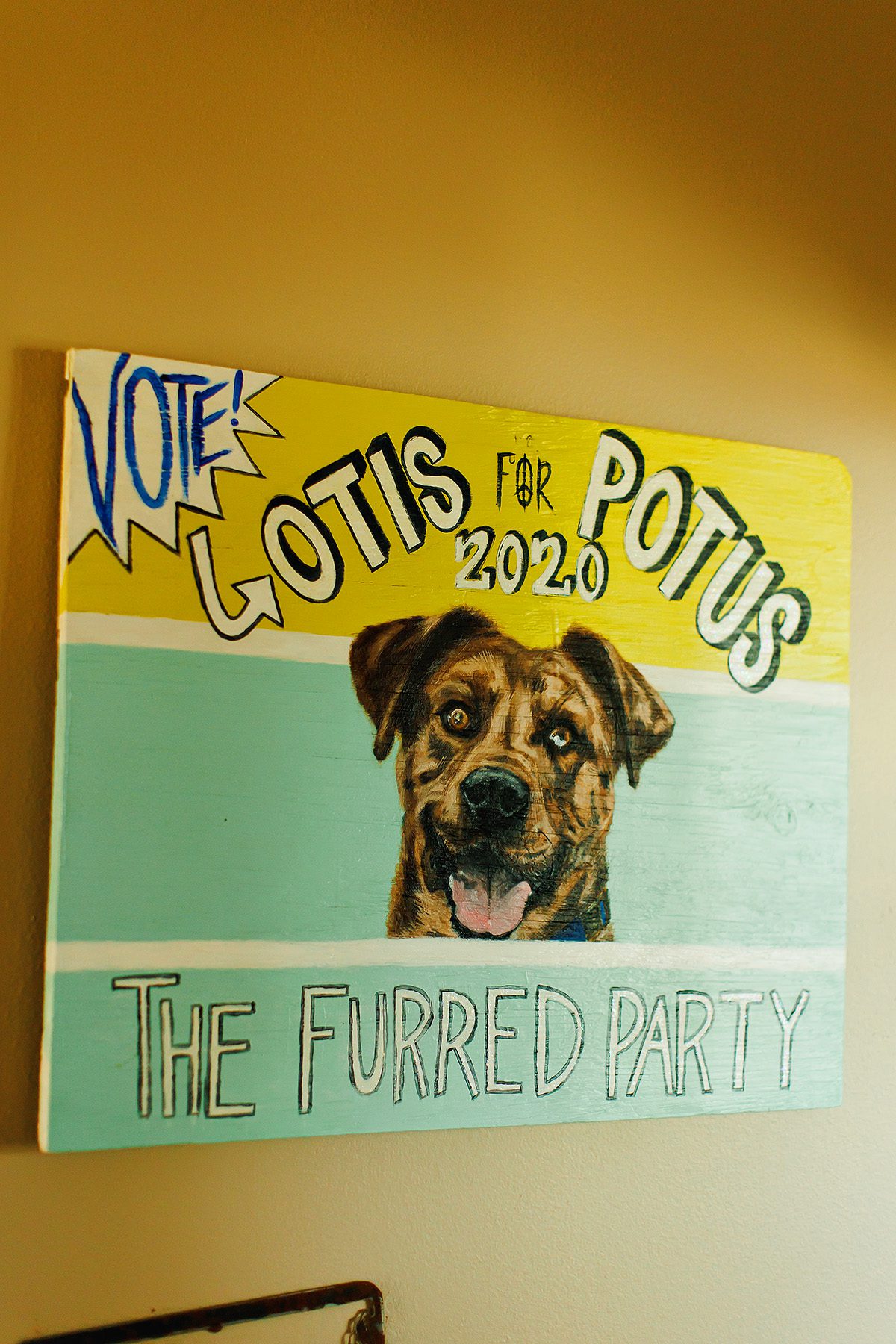 PAWS animal shelter painting
