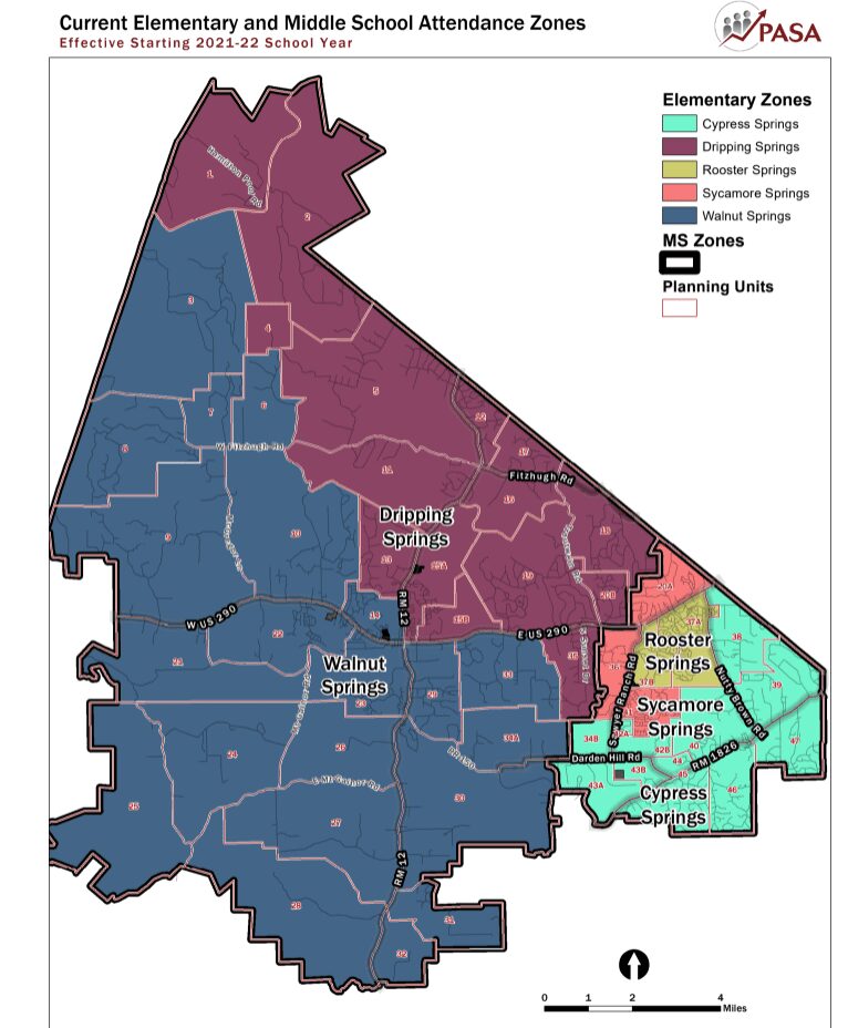 DSISD 2022-2023 zoning map