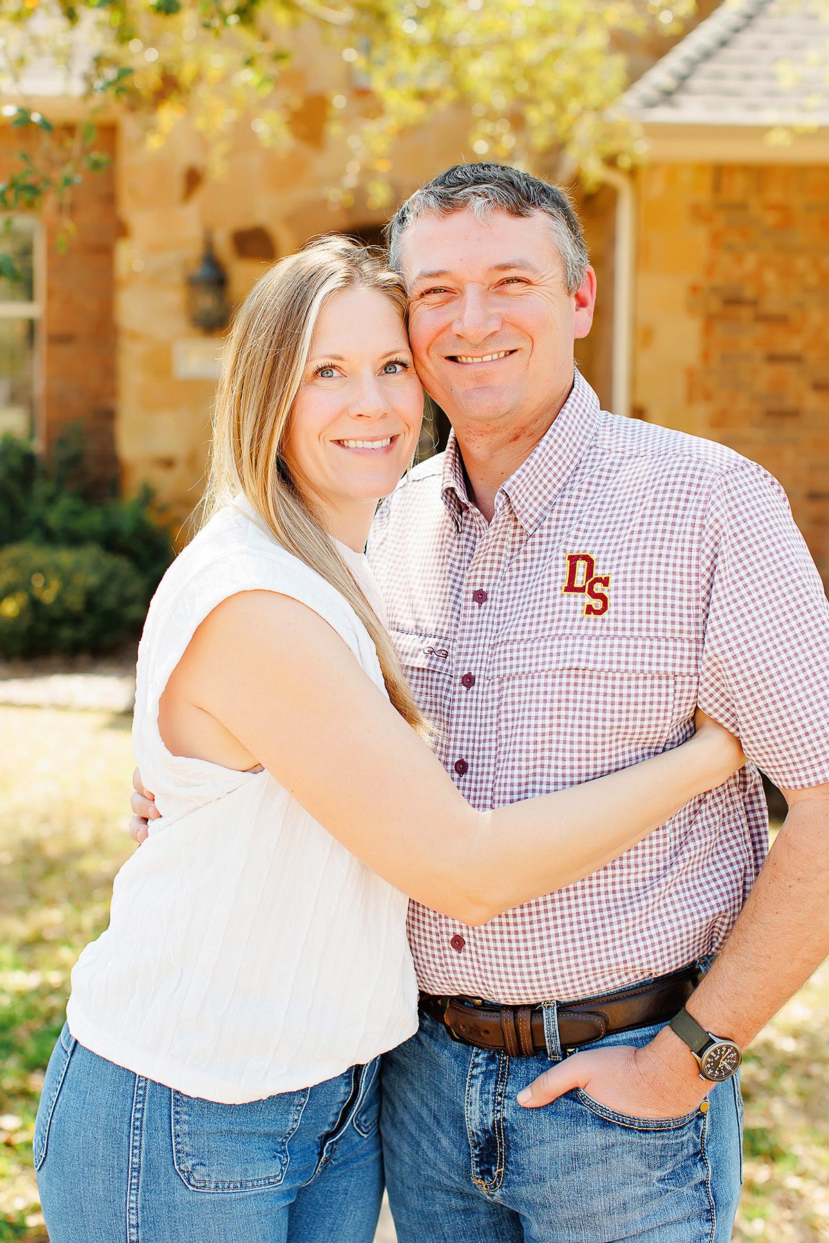 Rob and Katy McClelland in Dripping Springs, Texas he is running for school board of DSISD