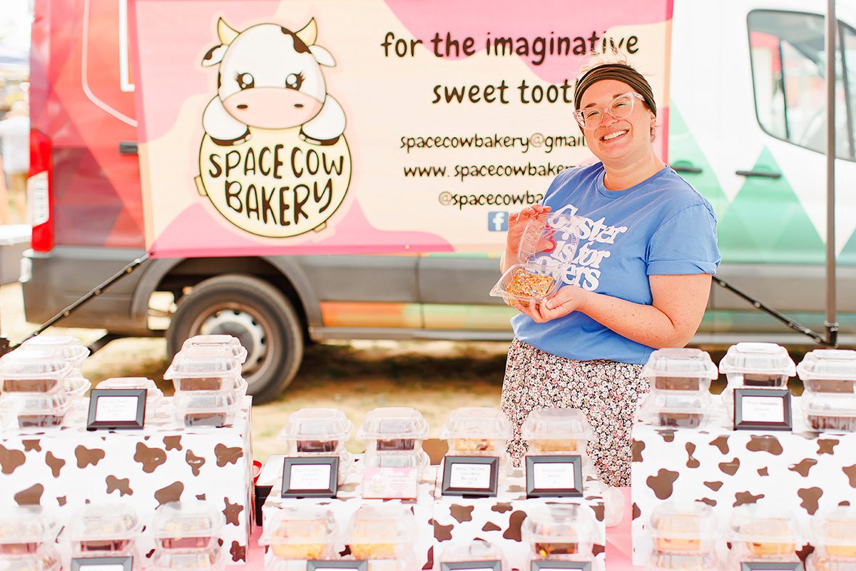 Space Cow Bakery at Dripping Springs Farmer's Market at Founder's Park