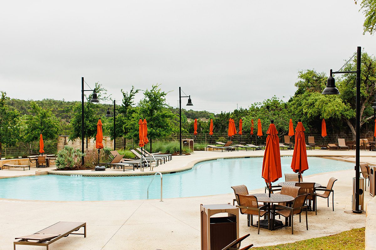 Headwaters pool in Dripping Springs, Texas Lauren Clark Realtor with Magnolia Realty in Dripping Springs