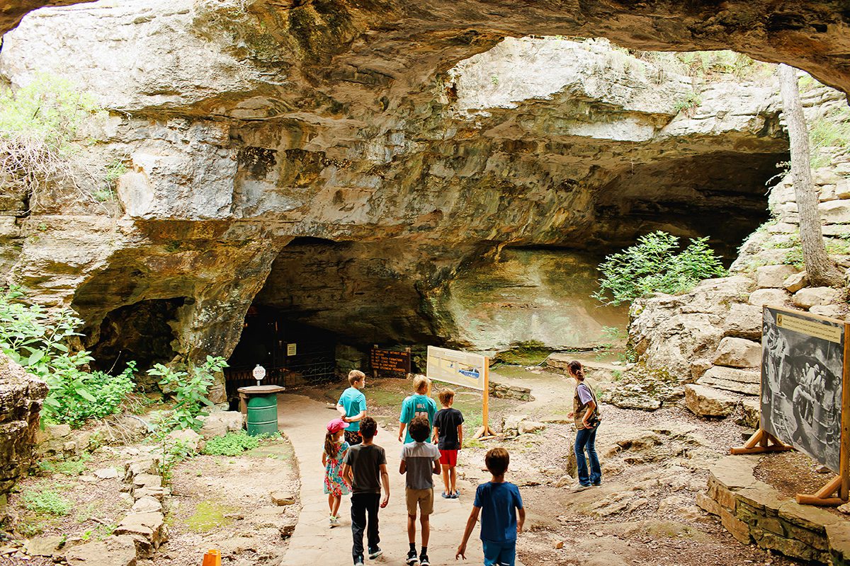 Longhorn Cavern State Park Burnet Texas guided cave tour