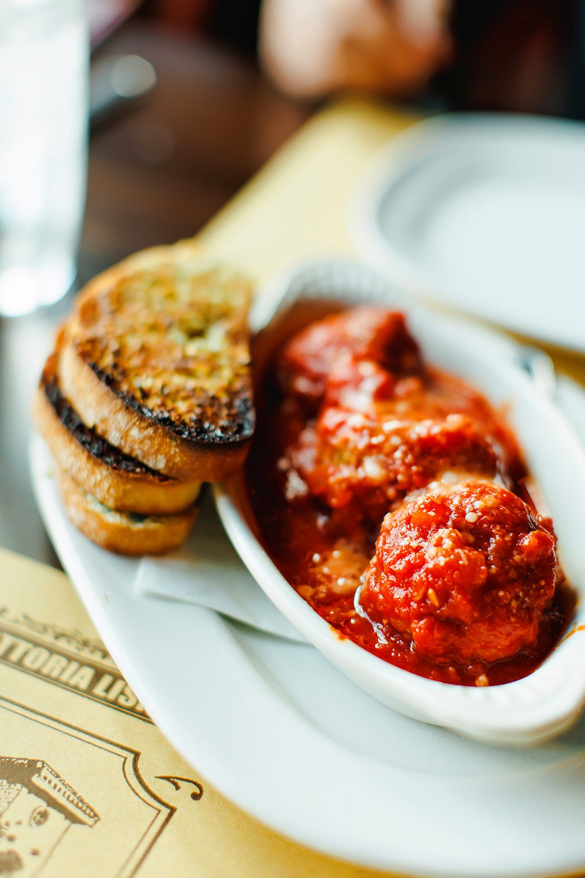 Trattoria Lisina meatballs at the Duchman Family Winery in Driftwood Texas