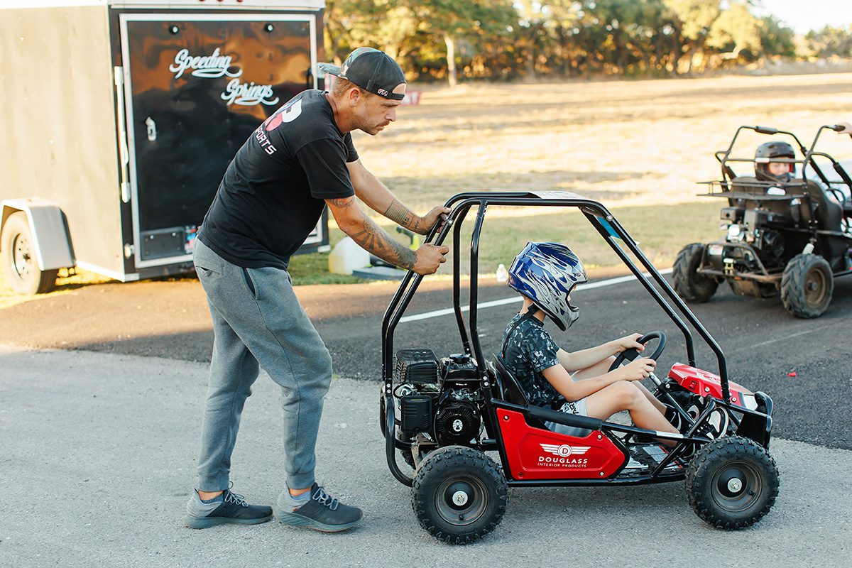 Dripping Springs activities at Speeding Springs' Little Rascals Racing go karts