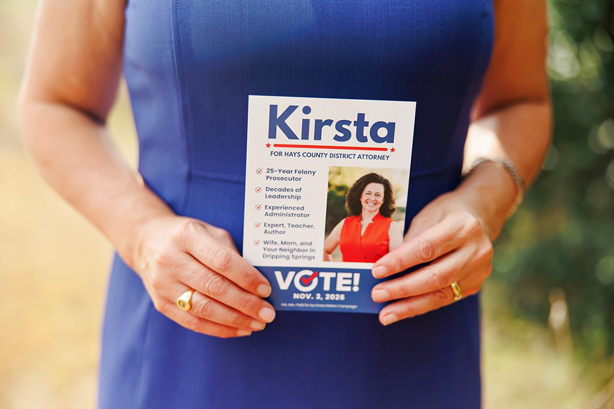 Kirsta Melton running for Hays County District Attorney